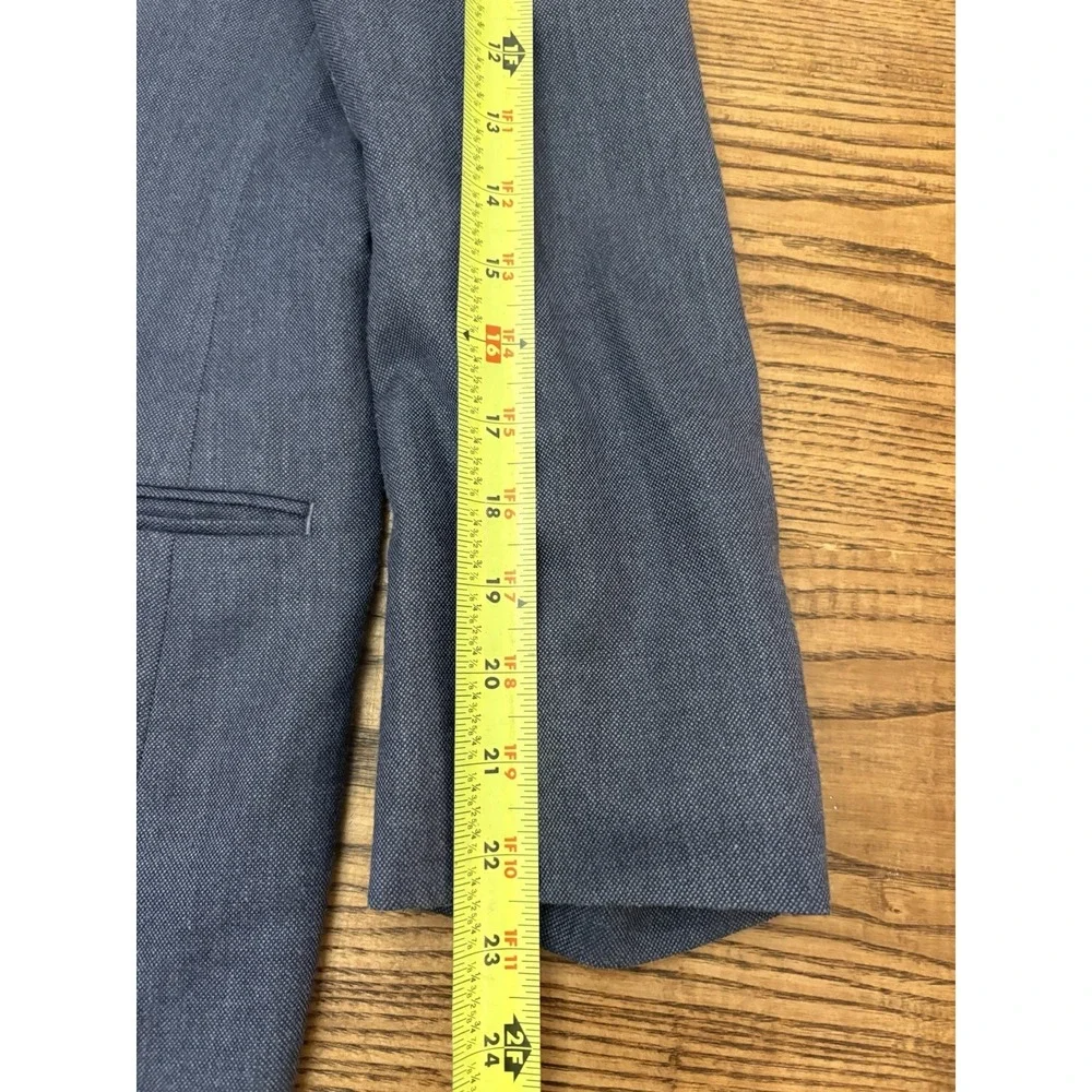 Lauren Ralph Lauren Men's‎ Blue Silk Blend 2-Button Sport Coat Blazer Size 44 R